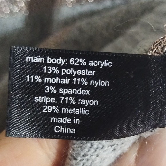 Lane Bryant mohair blend knit and metallic Sparkle Sweater Tunic sz 18/20 - Picture 4 of 6